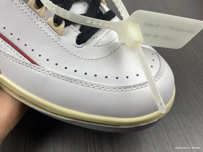Rep White 2 Off-White Jordan DJ4375-106 Low Red Retro SP 0610